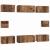 Set dulap TV cu raft Pe perete Altele 8 pcs Lemn vechi Mediu 30.5 x 30 x 30 cm GartenMobel Dekor