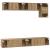 Set comodă TV cu raft Pe perete Altele 5 pcs stejar artizanal Mediu 100 cm GartenMobel Dekor
