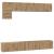 Set comodă TV cu raft Pe perete Altele 5 pcs stejar artizanal Mediu 100 cm GartenMobel Dekor