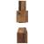 Set comodă TV 4 pcs Lemn vechi 30.5 x 30 x 90 cm Lemn compozit GartenMobel Dekor