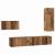 Set comodă TV 4 pcs Lemn vechi 30.5 x 30 x 90 cm Lemn compozit GartenMobel Dekor