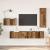 Set comodă TV 4 pcs Lemn vechi 30.5 x 30 x 90 cm Lemn compozit GartenMobel Dekor