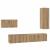 Set comodă TV 4 pcs stejar artizanal 30.5 x 30 x 90 cm GartenMobel Dekor