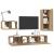 Set comodă TV 4 pcs stejar artizanal 30.5 x 30 x 90 cm GartenMobel Dekor