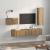 Set comodă TV 4 pcs stejar artizanal 30.5 x 30 x 90 cm GartenMobel Dekor