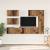 Set comodă TV 6 pcs Lemn vechi 30.5 x 30 x 90 cm Lemn compozit GartenMobel Dekor