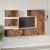 Set comodă TV 6 pcs Lemn vechi 30.5 x 30 x 90 cm Lemn compozit GartenMobel Dekor