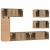 Set comodă TV cu raft Altele 6 pcs stejar artizanal 30.5 x 30 x 90 cm GartenMobel Dekor