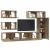 Set comodă TV cu raft Altele 6 pcs stejar artizanal 30.5 x 30 x 90 cm GartenMobel Dekor