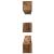 Set dulap TV cu raft Pe perete Altele 8 pcs Lemn vechi Mediu 30.5 x 30 x 30 cm GartenMobel Dekor