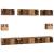 Set dulap TV cu raft Pe perete Altele 8 pcs Lemn vechi Mediu 30.5 x 30 x 30 cm GartenMobel Dekor