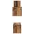 Set comodă TV 4 pcs Lemn vechi 30.5 x 30 x 60 cm Lemn compozit GartenMobel Dekor