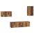 Set comodă TV 4 pcs Lemn vechi 30.5 x 30 x 60 cm Lemn compozit GartenMobel Dekor