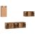 Set comodă TV 4 pcs Lemn vechi 30.5 x 30 x 60 cm Lemn compozit GartenMobel Dekor