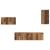 Set comodă TV 4 pcs Lemn vechi 30.5 x 30 x 60 cm Lemn compozit GartenMobel Dekor