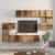 Set comodă TV cu raft Altele 10 pcs Lemn vechi 180 x 30 x 90.5 cm GartenMobel Dekor