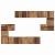 Set comodă TV cu raft Altele 10 pcs Lemn vechi 180 x 30 x 90.5 cm GartenMobel Dekor