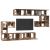 Set comodă TV cu raft Altele 10 pcs Lemn vechi 180 x 30 x 90.5 cm GartenMobel Dekor