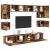 Set comodă TV 8 pcs Lemn vechi 100 x 30 x 30 cm Lemn compozit GartenMobel Dekor