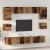 Set comodă TV 8 pcs Lemn vechi 100 x 30 x 30 cm Lemn compozit GartenMobel Dekor