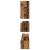 Set comodă TV 8 pcs Lemn vechi 100 x 30 x 30 cm Lemn compozit GartenMobel Dekor