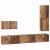 Set comodă TV 4 pcs Lemn vechi 30.5 x 30 x 110 cm Lemn compozit GartenMobel Dekor