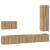 Set comodă TV 4 pcs stejar artizanal 30.5 x 30 x 110 cm GartenMobel Dekor