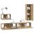 Set comodă TV 4 pcs stejar artizanal 30.5 x 30 x 110 cm GartenMobel Dekor