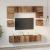 Set comodă TV 8 pcs Lemn vechi 80 x 30 x 30 cm Lemn compozit GartenMobel Dekor
