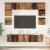 Set comodă TV 8 pcs Lemn vechi 80 x 30 x 30 cm Lemn compozit GartenMobel Dekor