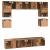 Set comodă TV 8 pcs Lemn vechi 80 x 30 x 30 cm Lemn compozit GartenMobel Dekor