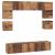 Set comodă TV 8 pcs Lemn vechi 80 x 30 x 30 cm Lemn compozit GartenMobel Dekor