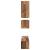 Set comodă TV 8 pcs Lemn vechi 80 x 30 x 30 cm Lemn compozit GartenMobel Dekor