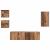 Set comodă TV 5 pcs Lemn vechi 30.5 x 30 x 60 cm Lemn compozit GartenMobel Dekor
