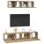 Set dulap TV 4 pcs stejar artizanal Mediu 80 x 30 x 30 cm GartenMobel Dekor