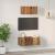 Set dulap TV 2 pcs Lemn vechi 80 x 30 x 30 cm Lemn compozit GartenMobel Dekor