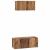 Set dulap TV 2 pcs Lemn vechi 80 x 30 x 30 cm Lemn compozit GartenMobel Dekor