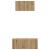 Set dulap TV cu raft Pe perete Altele 2 pcs stejar artizanal 80 x 30 x 30 cm GartenMobel Dekor