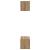 Set dulap TV cu raft Pe perete Altele 2 pcs stejar artizanal 80 x 30 x 30 cm GartenMobel Dekor