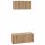 Set dulap TV cu raft Pe perete Altele 2 pcs stejar artizanal 80 x 30 x 30 cm GartenMobel Dekor