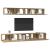 Set dulap TV 5 pcs stejar artizanal 80 x 30 x 30 cm Mediu GartenMobel Dekor