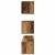 Set comodă TV Pe perete cu depozitare cu ușă 4 pcs Lemn vechi 80 x 30 x 30 cm GartenMobel Dekor