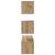 Set comodă TV Pe perete 4 pcs stejar artizanal 80 x 30 x 30 cm GartenMobel Dekor