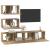 Set comodă TV Pe perete 4 pcs stejar artizanal 80 x 30 x 30 cm GartenMobel Dekor