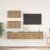 Set comodă TV Pe perete 4 pcs stejar artizanal 80 x 30 x 30 cm GartenMobel Dekor