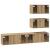 Set comodă TV Pe perete 4 pcs stejar artizanal 80 x 30 x 30 cm GartenMobel Dekor