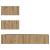 Set comodă TV Pe perete 4 pcs stejar artizanal 80 x 30 x 30 cm GartenMobel Dekor