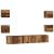 Set comodă TV 7 pcs Lemn vechi 60 x 30 x 30 cm Lemn compozit GartenMobel Dekor