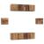 Set comodă TV 6 pcs Lemn vechi Mediu 30.5 x 30 x 30 cm GartenMobel Dekor