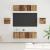 Set comodă TV 6 pcs Lemn vechi Mediu 30.5 x 30 x 30 cm GartenMobel Dekor